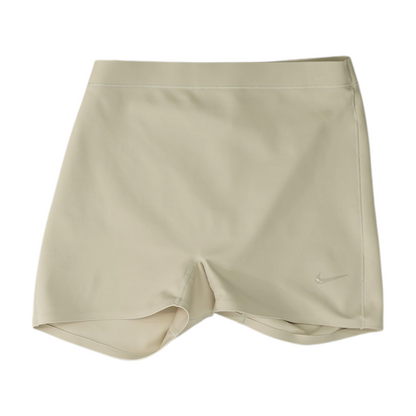 Beige Solid Active Shorts