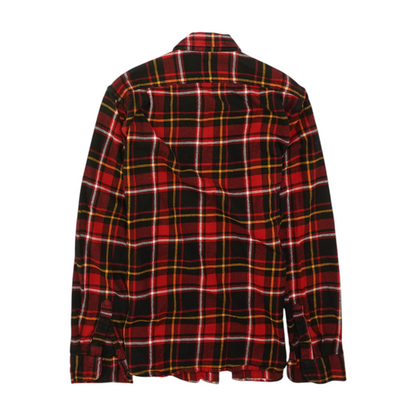 Red Plaid Flannel Button Down