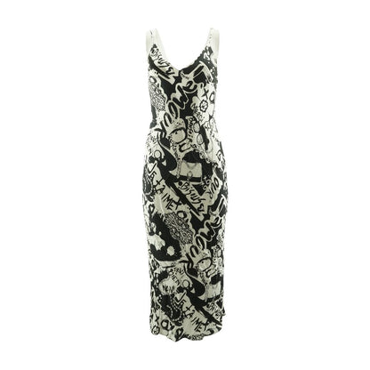 Black Graphic Maxi Dress