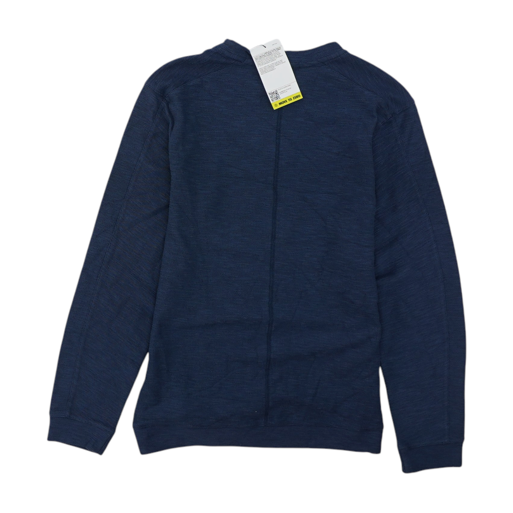 Navy Solid Pullover Sweater