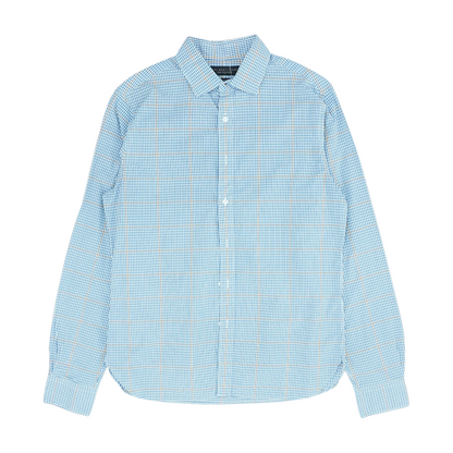 Blue Check Long Sleeve Button Down