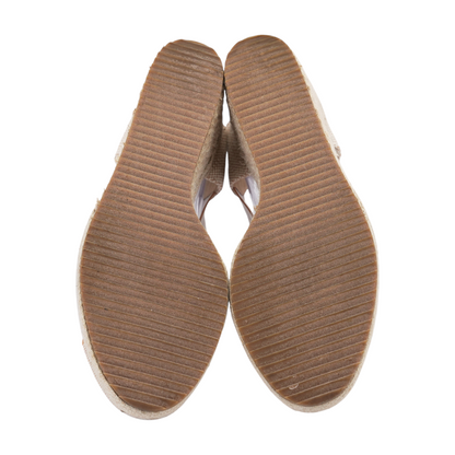 Tan Wedged Sandals
