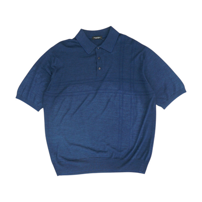 Navy Solid Short Sleeve Polo