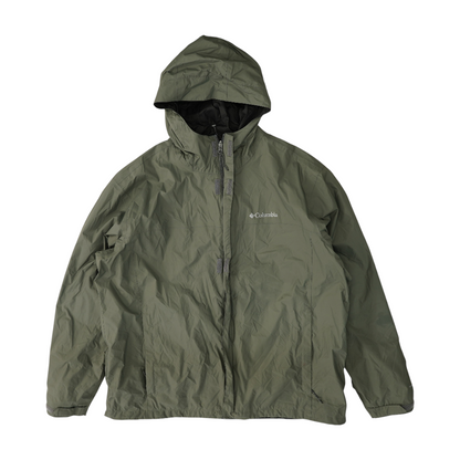 Gray Solid Rain Jacket