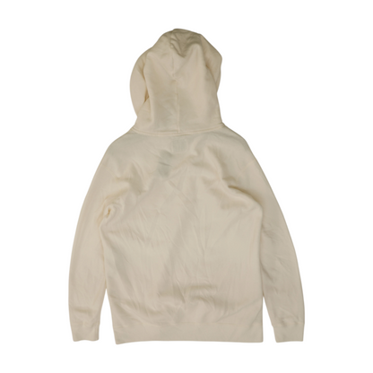 White Solid Hoodie Pullover