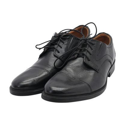 Clarks Black Lace-Up Dress Shoes – Image 2