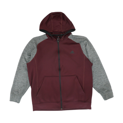Maroon Color Block Jacket