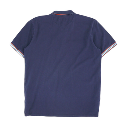 Navy Solid Short Sleeve Polo