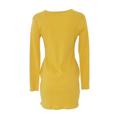 Mustard Mini Dress