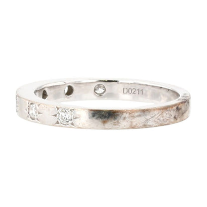 .25 ct 18K White Gold Star Set Diamonds Band