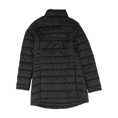 Black Solid Puffer Jacket
