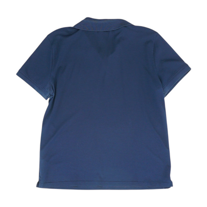 Navy Solid Short Sleeve Polo