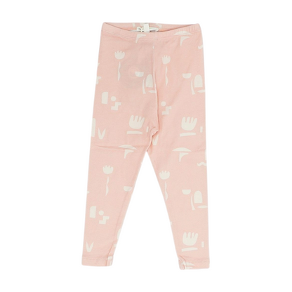 Peach Abstract Fashion Leggings