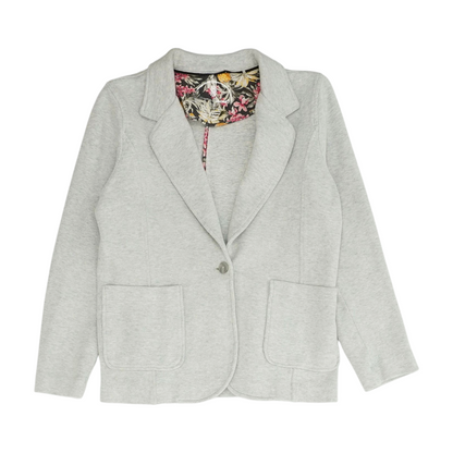Gray Solid Blazer