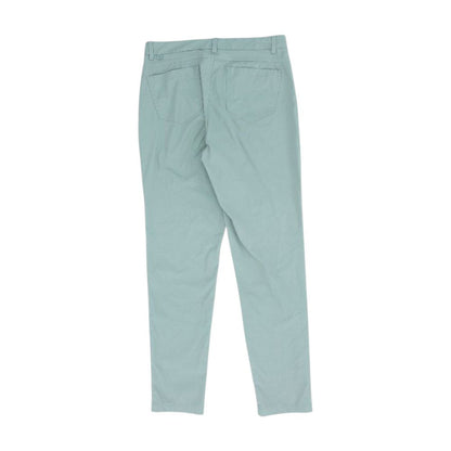 Green Solid Casual Pants