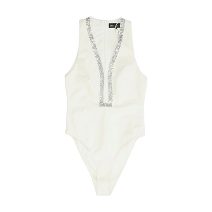 White Bodysuit Blouse