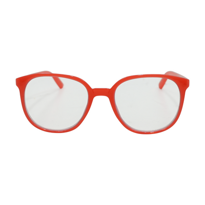 Red Fruit Punch Round Reading Glasses
