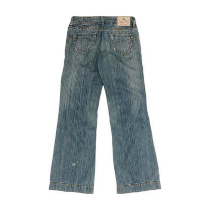 Blue Bootcut Jeans