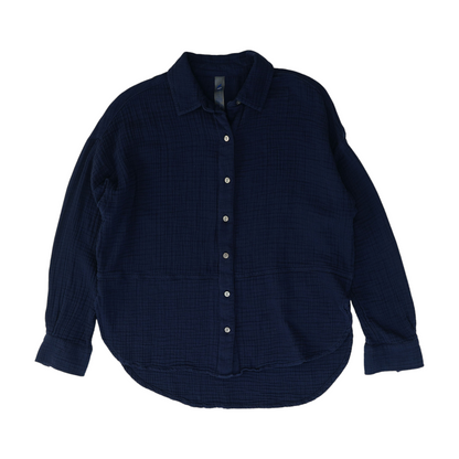 Navy Button Down