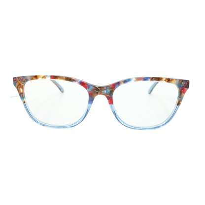 Blue Rectangle Prescription Eyewear