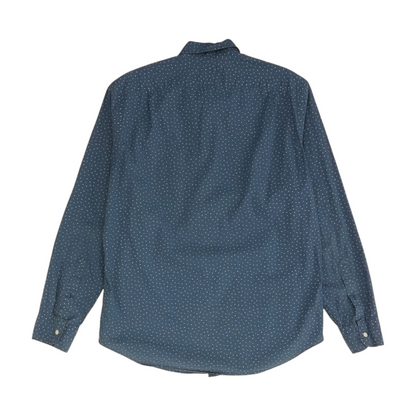 Blue Print Long Sleeve Button Down