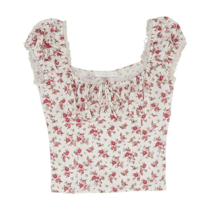 Pink Floral Blouse