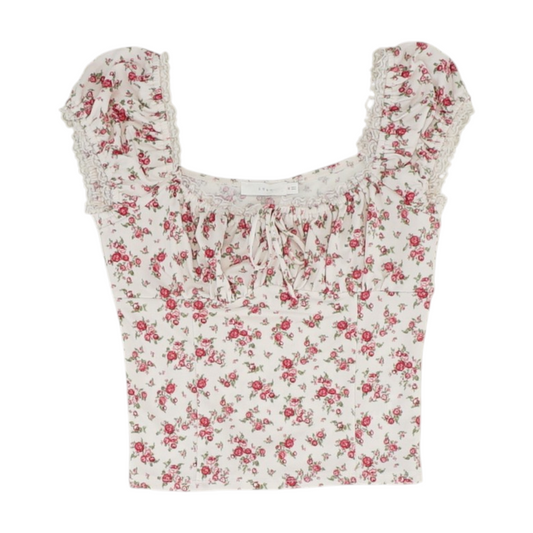 Pink Floral Blouse