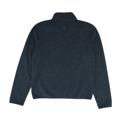 Black Solid 1/4 Zip Pullover