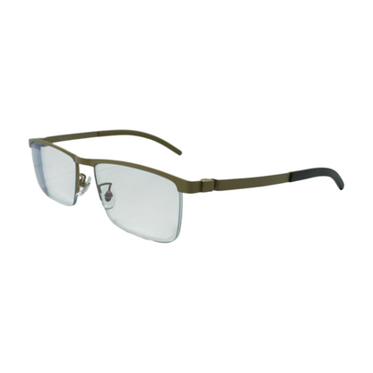 Gold Browline Prescription Eyewear