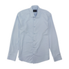 Blue Solid Long Sleeve Button Down