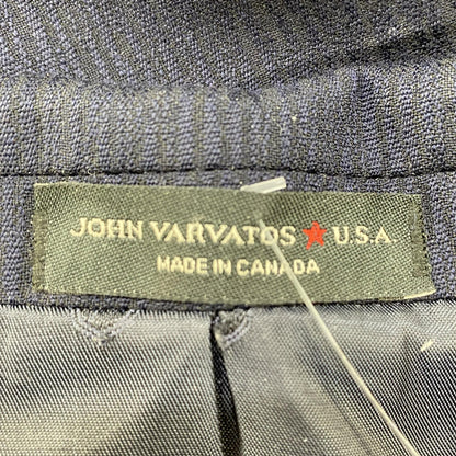 Navy Solid Wool Sports Coat