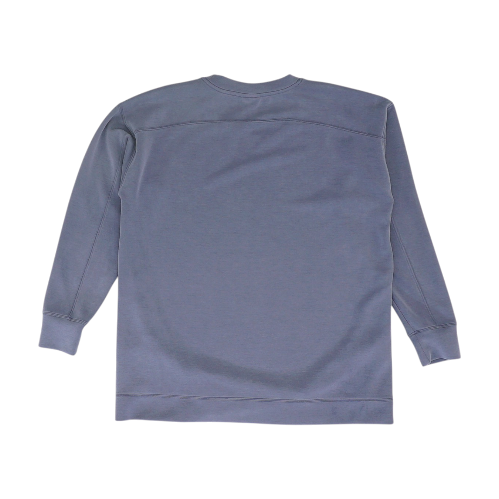 Blue Solid Sweatshirt Pullover