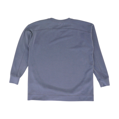 Blue Solid Sweatshirt Pullover