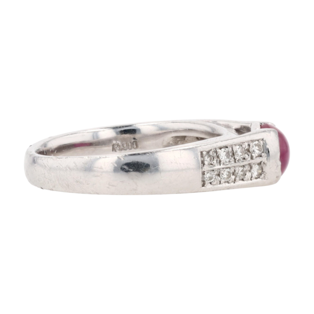 1 5/8 ctw Platinum Ruby Band