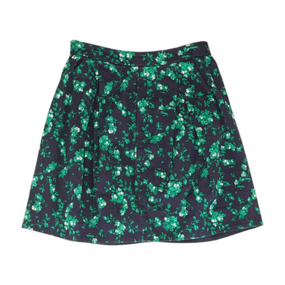 Navy Floral Midi Skirt