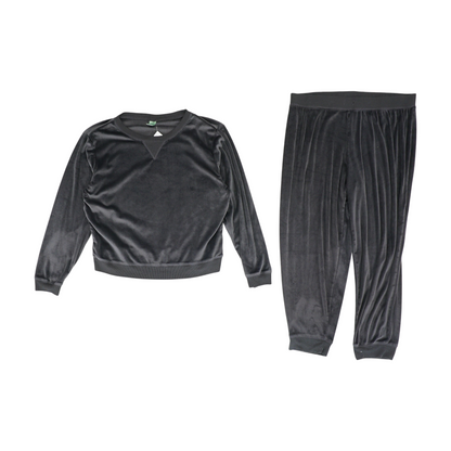 Gray Solid Pajama Set