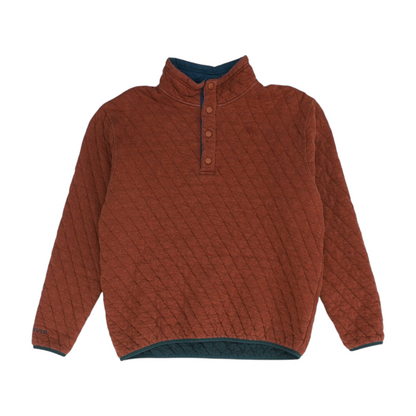 Red Solid 1/4 Zip Pullover