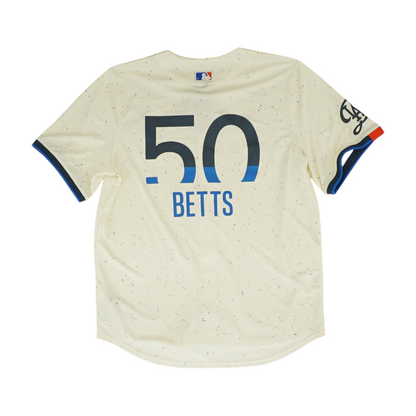 Men's Ivory Los Angeles Dodgers Short Sleeve Jersey