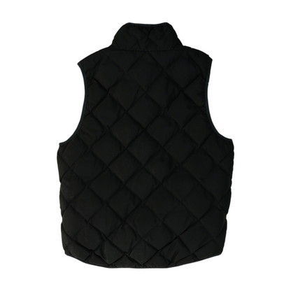 Black Solid Active Vest