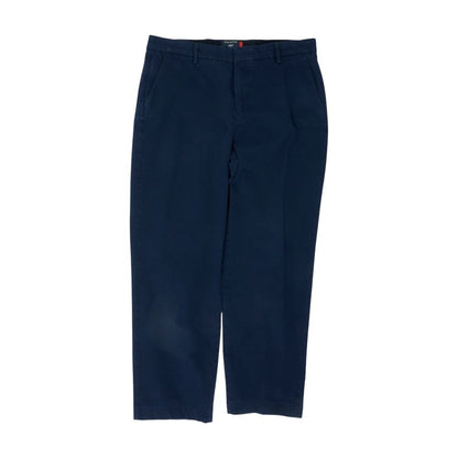 Navy Solid Dress Pants