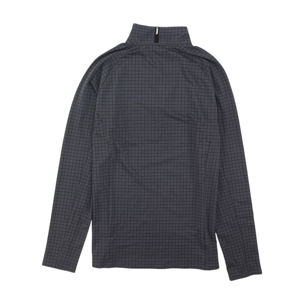 Gray Check 1/4 Zip Pullover