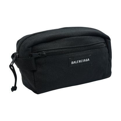 Black Explorer Nylon Toiletry Pouch