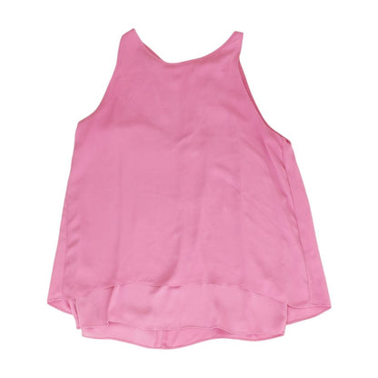 Pink Solid Sleeveless Blouse