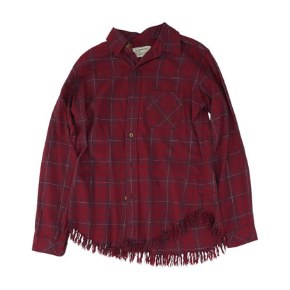 Red Check Button Down