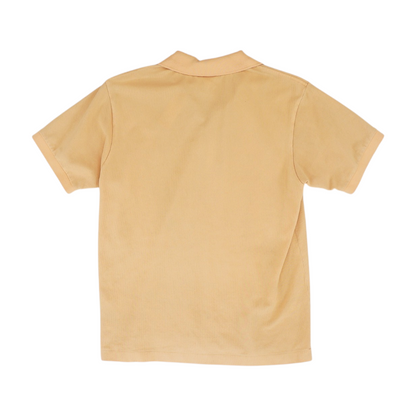 Peach Solid Short Sleeve Polo