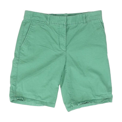 Green Solid Khaki Shorts