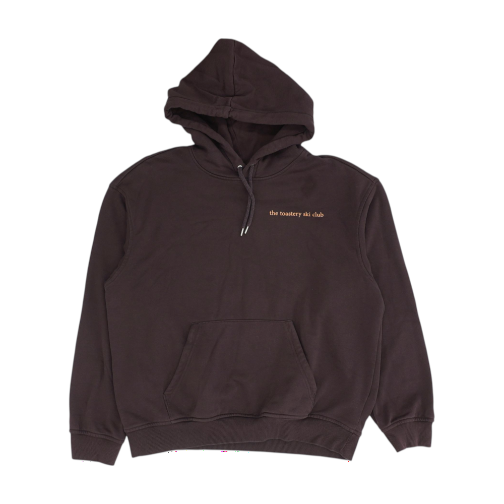 Brown Solid Hoodie Pullover