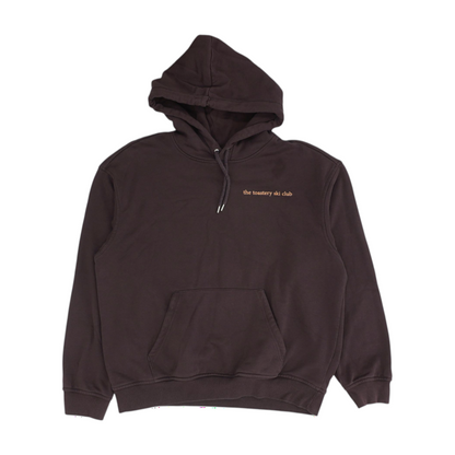Brown Solid Hoodie Pullover