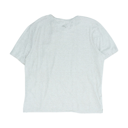 Beige Striped Henley T-Shirt
