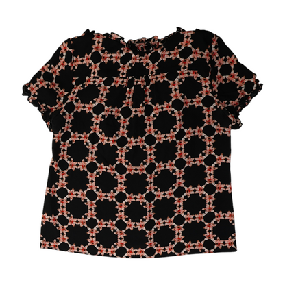 Black Floral Blouse